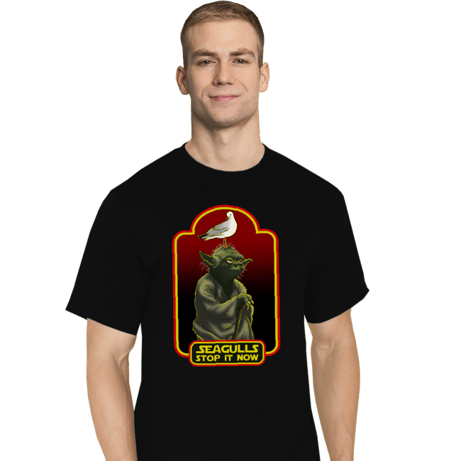 Secret_Shirts T-Shirts, Tall / Large / Black Seagulls