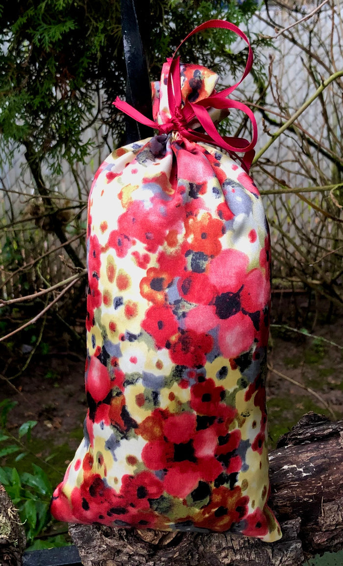 Silky Red Floral