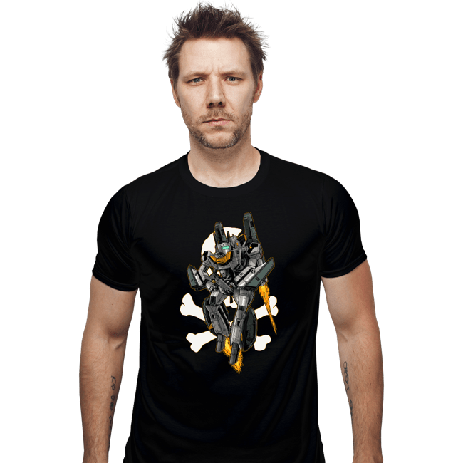 Daily_Deal_Shirts Fitted Shirts, Mens / Small / Black Skull Leader