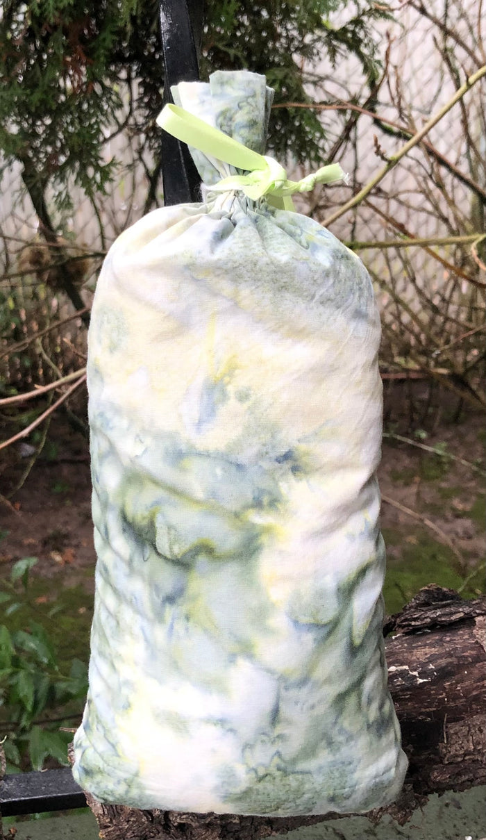 Soft Green and Cream Batik
