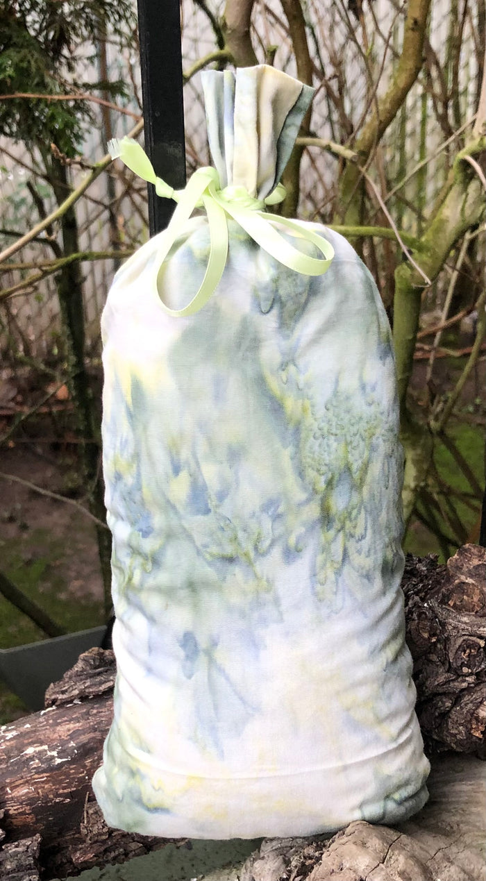 Soft Green and Cream Batik
