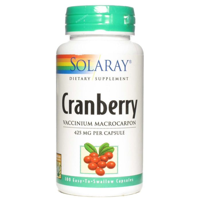 Solaray Cranberry - 425 mg - 100 Capsules - The Oasis of Health