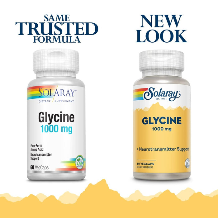 SOLARAY L - Glycine, Veg Cap (Btl - Plastic) | 60ct - The Oasis of Health