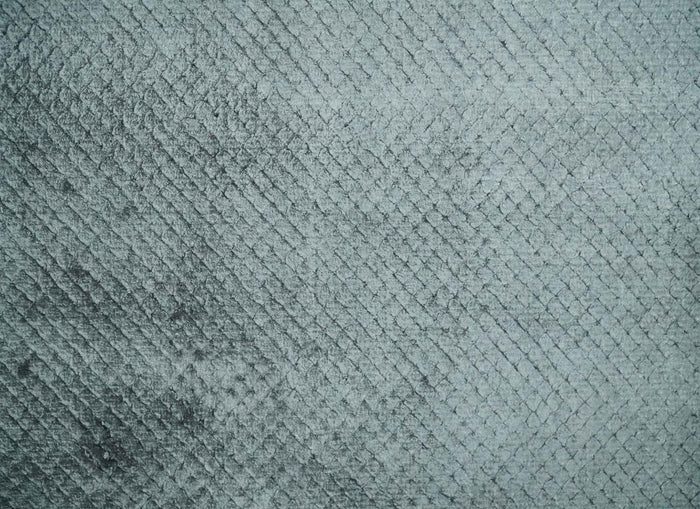Solid Gray 2x3 Modern Geometrical Cross diamond design Hand Made art silk Area Rug | N2223 - The Rug Decor