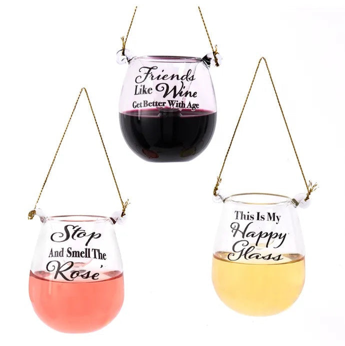 Stemless Wine Glass Ornament