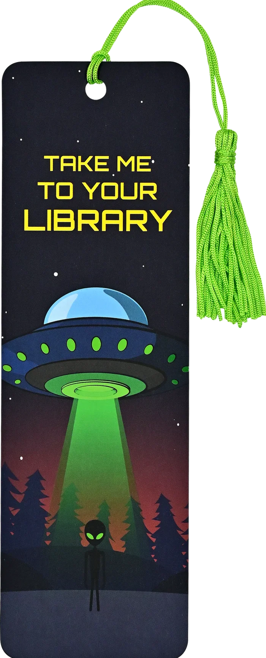 Take Me To Your Library Bookmark