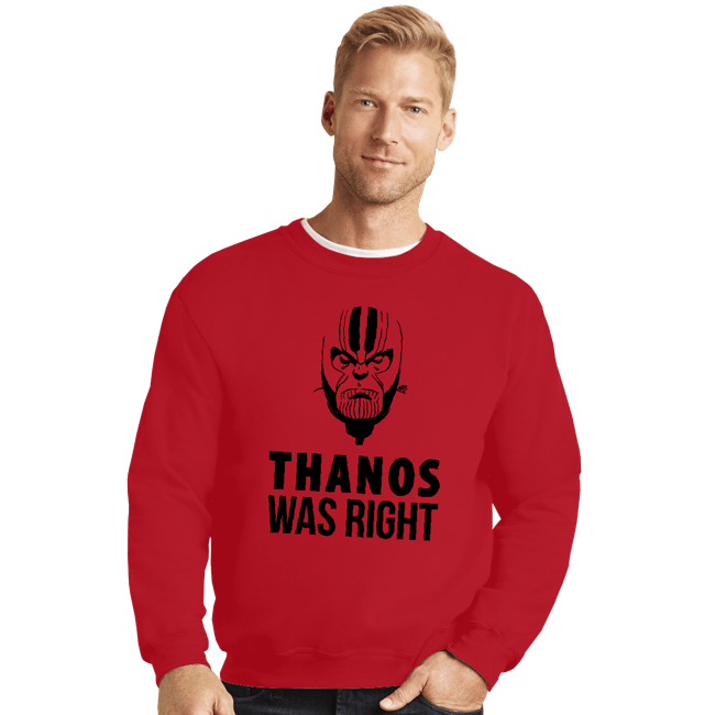 Crewneck Sweater, Unisex / Small / Red