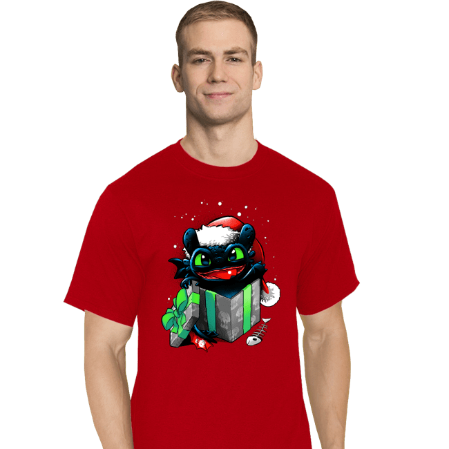 Secret_Shirts T-Shirts, Tall / Large / Red The Christmas Dragon