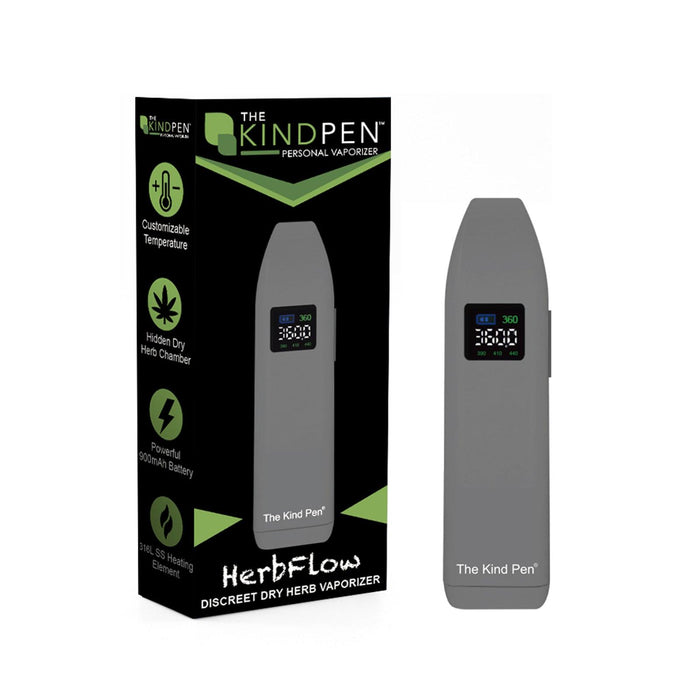The Kind Pen HerbFlow Dry Herb Vaporizer Grey