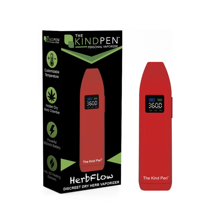 The Kind Pen HerbFlow Dry Herb Vaporizer Red