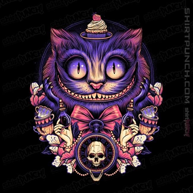 Daily_Deal_Shirts Magnets / 3"x3" / Black The Mysterious Smile