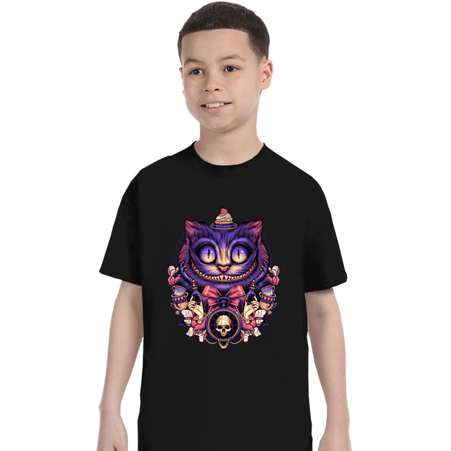 Daily_Deal_Shirts T-Shirts, Youth / XS / Black The Mysterious Smile