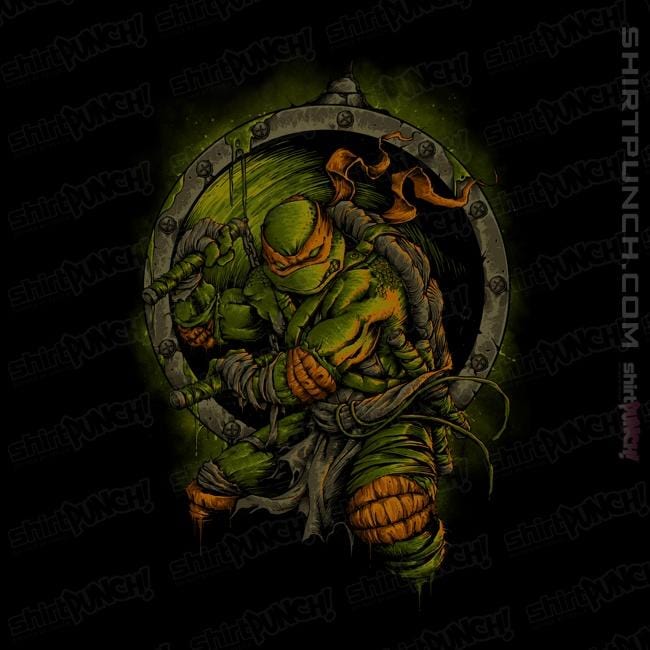 Secret_Shirts Magnets / 3"x3" / Black TMNT Mikey