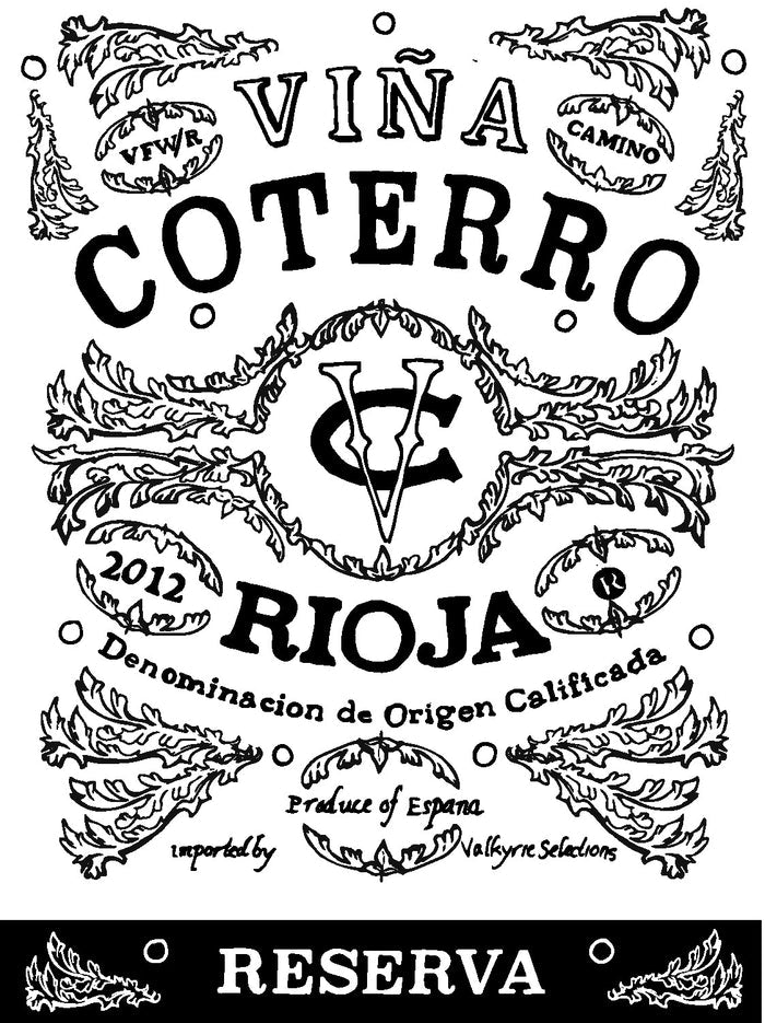 Vina Coterro "Reserva" Rioja 2012