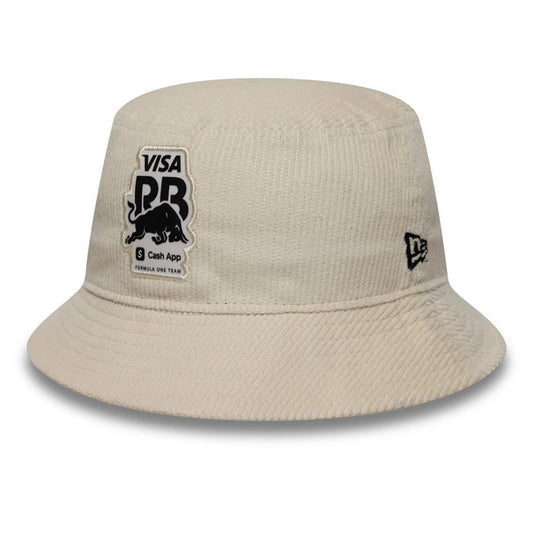Pictured is this Womens Visa Cash App Racing Bulls Cord Bucket in Cream. 1