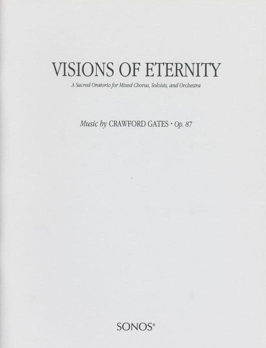 Visions of Eternity - Oratorio (Choruses) | Sheet Music | Jackman Music