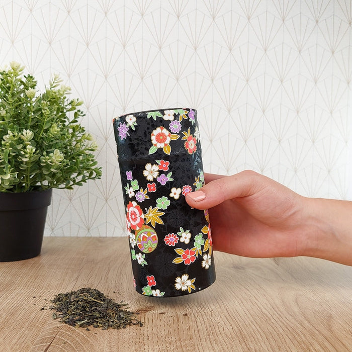 Washi Paper Tea Box - Black