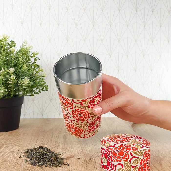 Washi Paper Tea Box - Orange