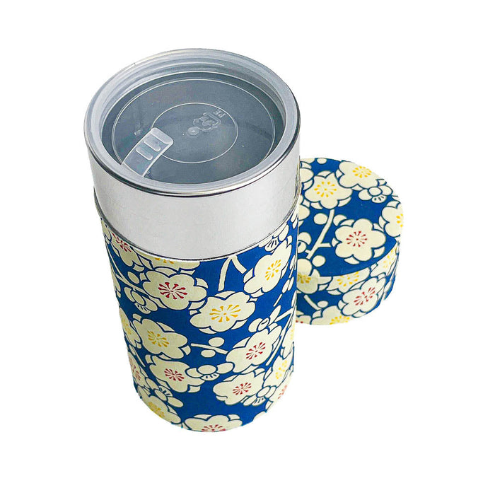 Washi Tea Caddy - Ume Blue