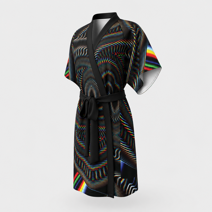 Waveform Kimono Robe lifestyle three-quarter front view
