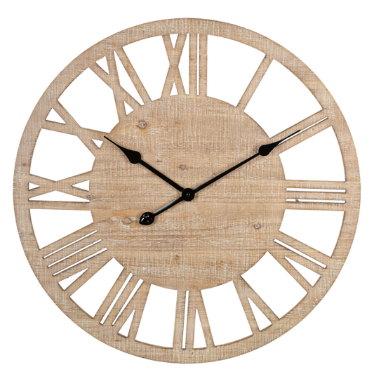 Whitewash Wall Clock