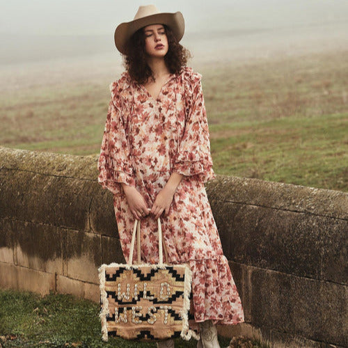 Wild West Sandstone Tote Bag-Lange General Store