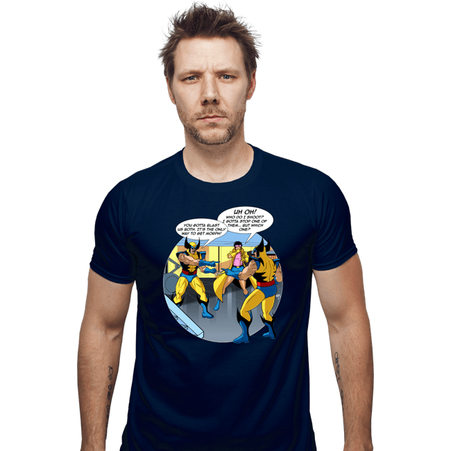 Secret_Shirts Fitted Shirts, Mens / Small / Navy Will the Real Wolverine Please Stand Up