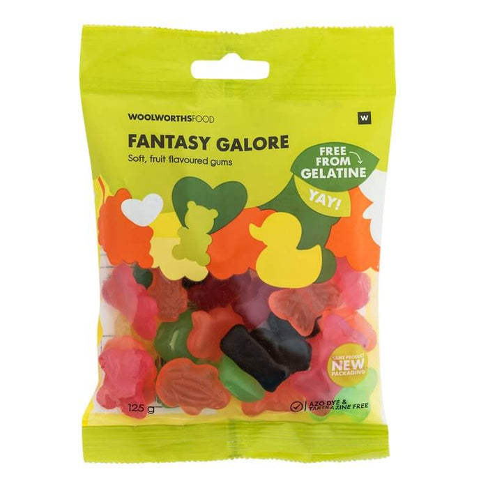 Woolworths Fantasy Galore Soft Fruit Gummies  125g