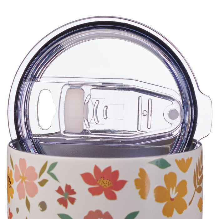 World's Greatest Mom Peach Floral Stainless Steel Tumbler