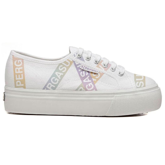 Zapatilla 2790 LETTERING TAPE JELLY White Violet Superga