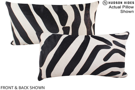 Zebra Cowhide Pillow #A16018