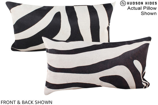 Zebra Cowhide Pillow #A16049