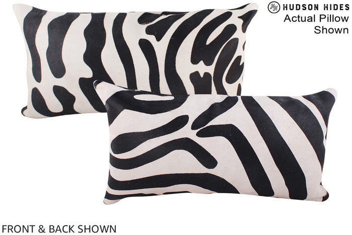 Zebra Cowhide Pillow #A16074
