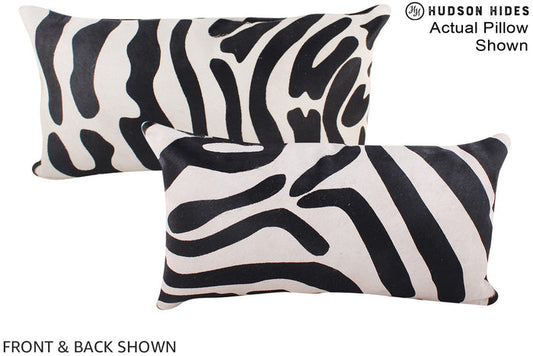 Zebra Cowhide Pillow #A16074