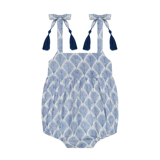 Zoe Baby Romper Navy Feather